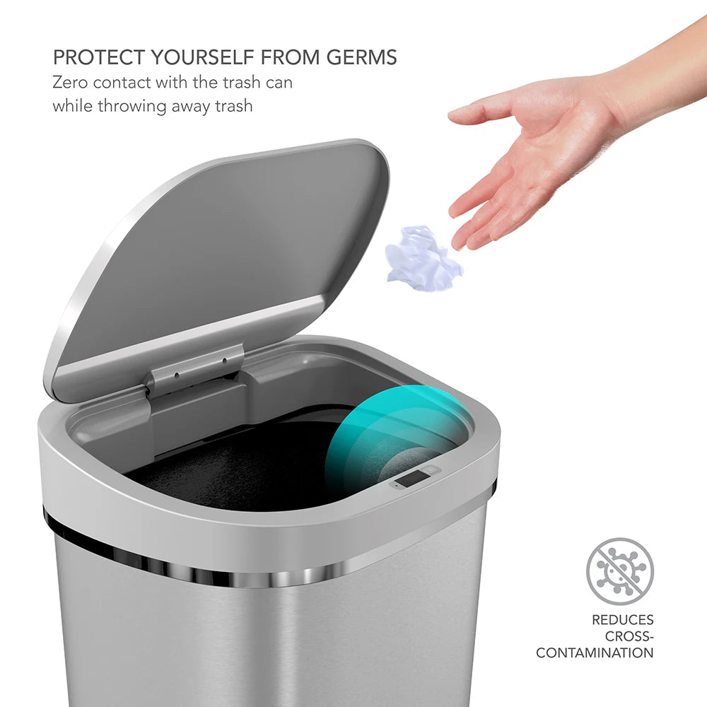 Ninestars 80L Motion Sensor Bin Lid Top | DZT-80-35 & DZT-80-35R