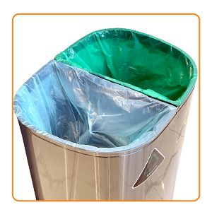 2025 Ninestars 80L Bin Lid & Twin Retaining Rings | Dual Compartment