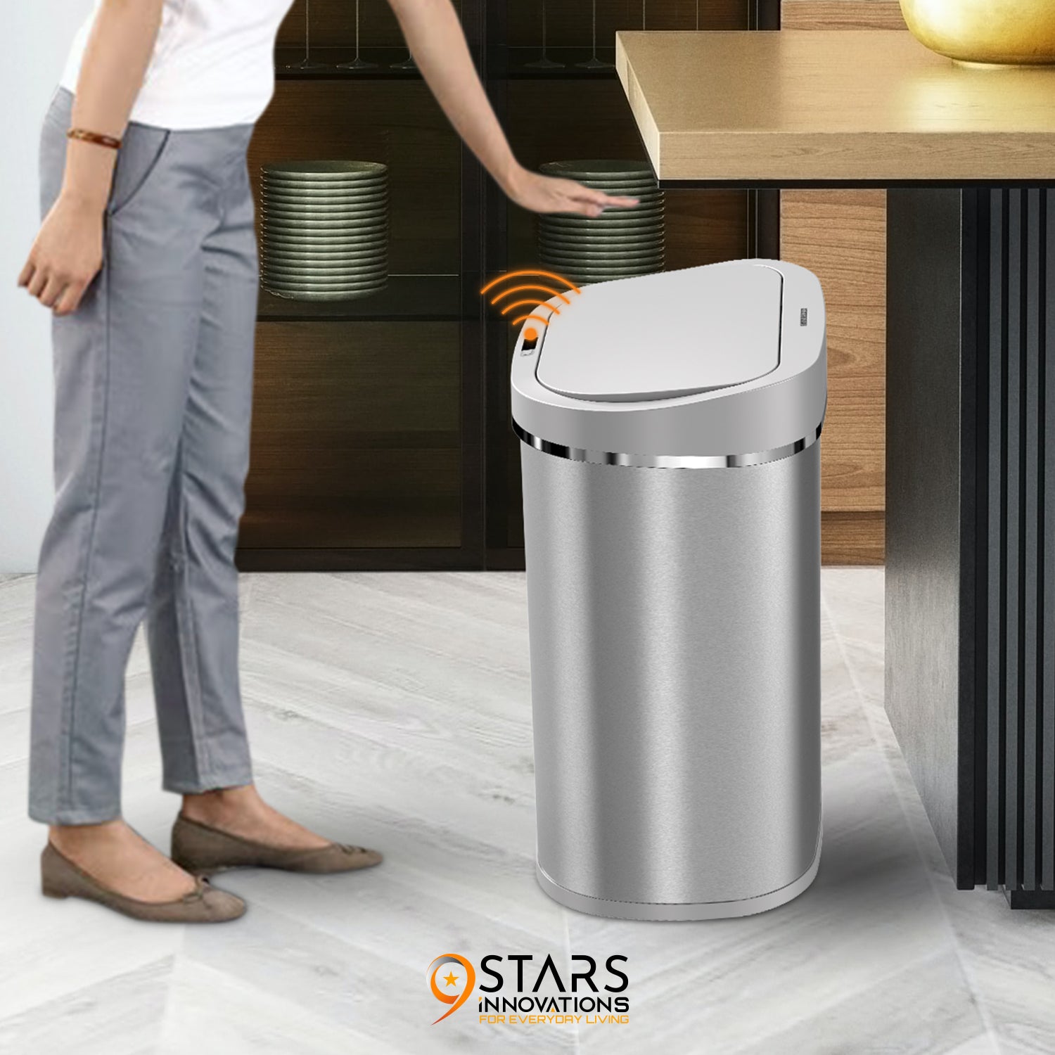 80L and 8L Set of 2 Bins - Kitchen and Bathroom