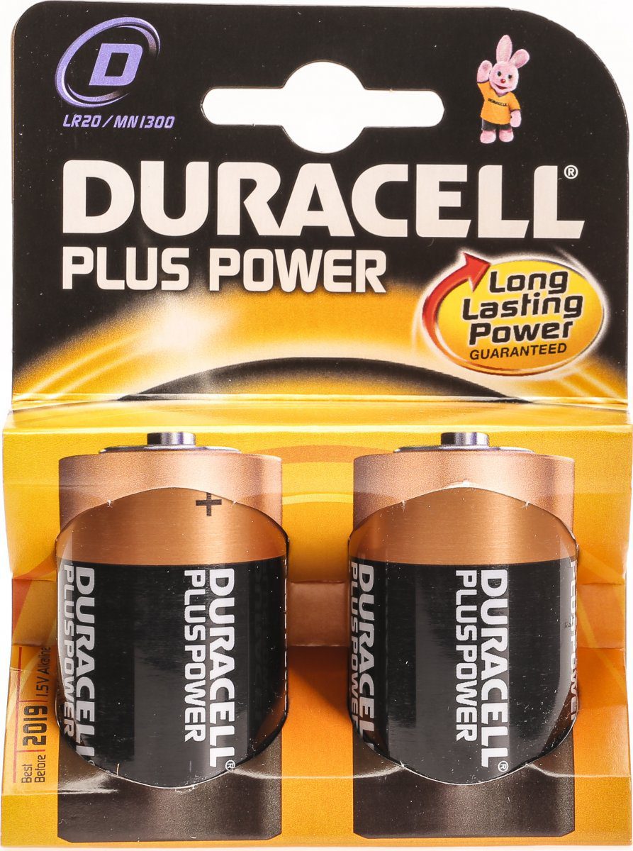 Original Duracell Plus Lr20 Batteries – Mn1300 - D Size Pk2