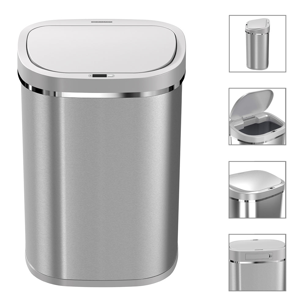 Soft-close replacement lid for Ninestars 80L trash can with odor-sealing functionality